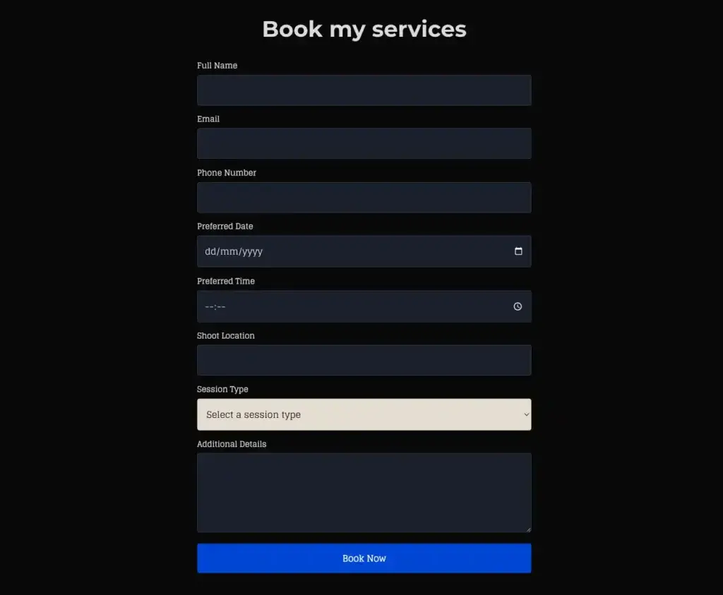SmugMug Form Builder
