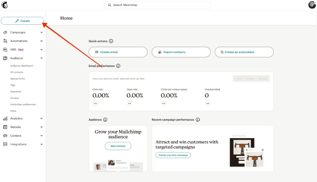 Creating a form in Mailchimp