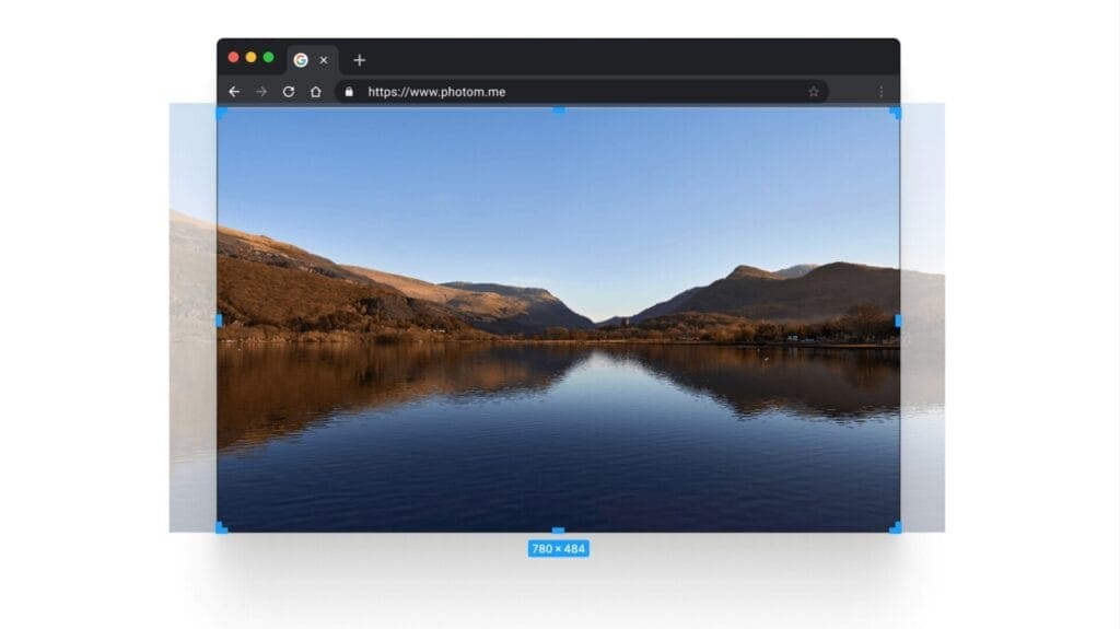 Full-screen slideshow with cropping